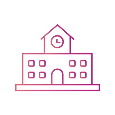 Modern yapı simgesinin vektör illüstrasyonu