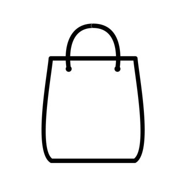 Alışveriş ve poşetin vektör illüstrasyonu 