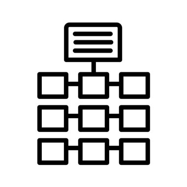 iş diyagramı simgesi, vektör illüstrasyonu