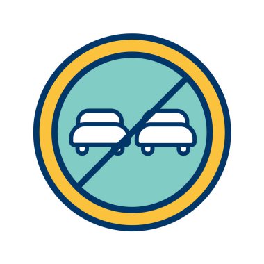 Yol simgesi, vektör illüstrasyonu