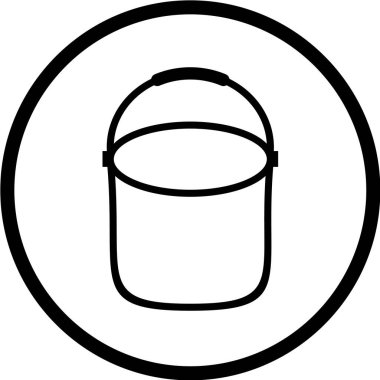 kova ağ ikonu vektör illüstrasyonu 