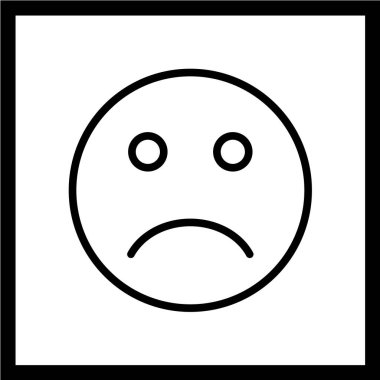 Gülümseme simgesi, vektör illüstrasyonu