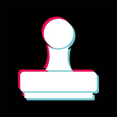 Moda Biçiminde Pul Simgesi İzole Arkaplan