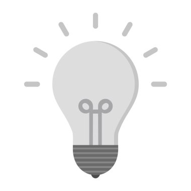  Moda Biçimli Ampul Simgesi İzole Arkaplan      