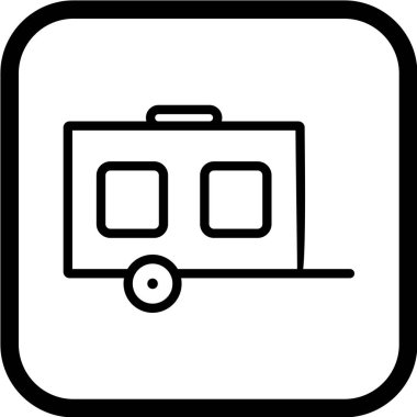 Seyahat ve turizm simgesinin vektör illüstrasyonu