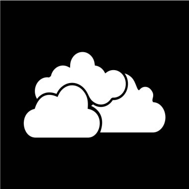 bulut simgesi, vektör illüstrasyonu