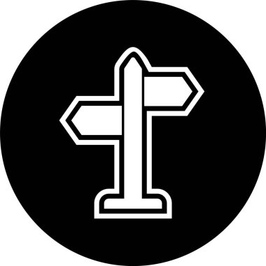 Moda Biçiminde Yön Simgesi İzole Arkaplan