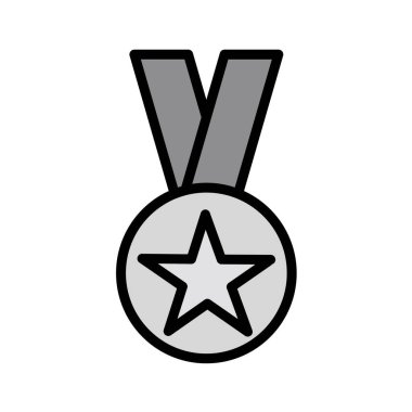 Madalya ikon vektör illüstrasyonu