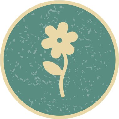 Bir çiçeğin vektör illüstrasyonu