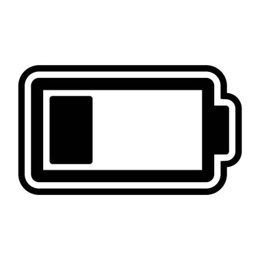 Düşük Batarya Simgesi Moda Tarzı İzole Arkaplan