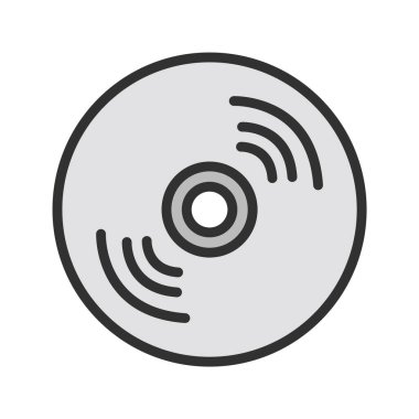 Disk Simgesini Moda Biçiminde İzole Edilmiş Arkaplanda Sıkıştır