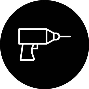 sondaj çizgisi vektör simgesi.