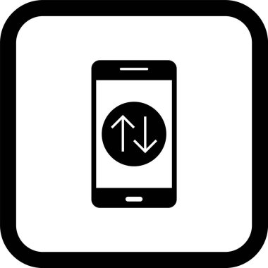  Veri Bağlantısı Mobil Uygulama Simgesi Moda Biçimli İzole Arkaplan