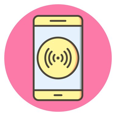 Hareketli Mobil Uygulama Simgesi Moda Biçimli İzole Arkaplan