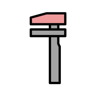 Yol simgesi, vektör illüstrasyonu