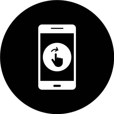 Beyaz arkaplanda vektör siyah telefon simgesi