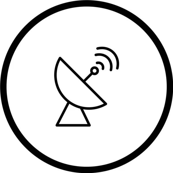 Значок Супутникової Тарілки Векторні Ілюстрації — стоковий вектор