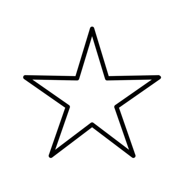 Csillag Vektor Illusztráció Egyszerű Ikon — Stock Vector