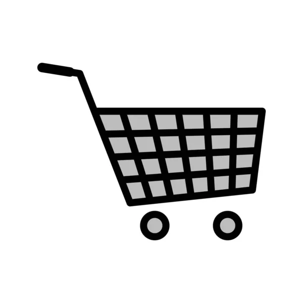 Shopping Cart Icon Trendy Style Isolated Background — Stock Vector