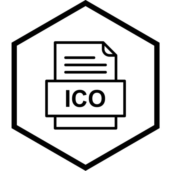 Dateiformat Icon Vektor Illustration — Stockvektor