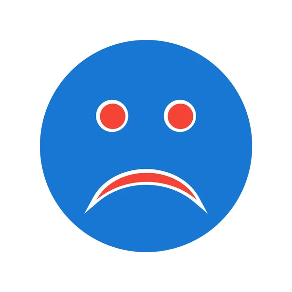 Emoji Triste Icono Estilo Moda Aislado Fondo — Vector de stock