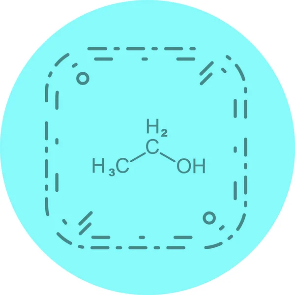 Ethanol Pictogram Trendy Stijl Geïsoleerde Achtergrond — Stockvector