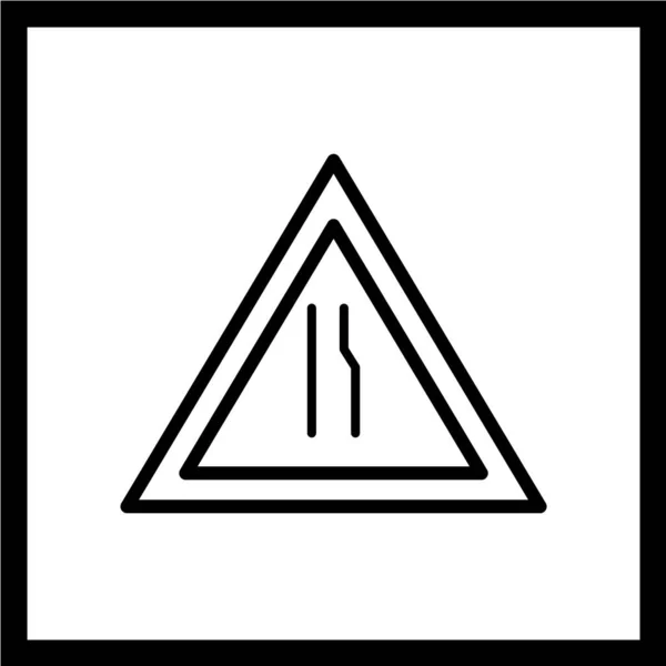 Pictogram Verkeersbord Vectorillustratie — Stockvector