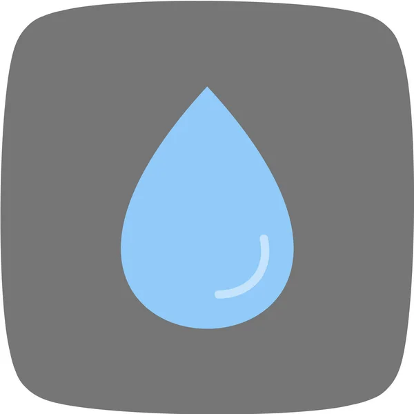 Web Einfaches Symbol Vektorillustration Des Wassertropfens Klares Wasser — Stockvektor