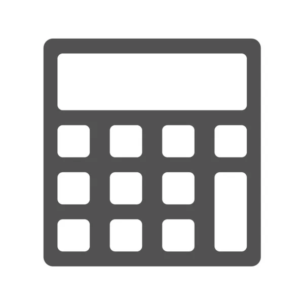 Taschenrechner Symbol Vektor Illustration Auf Weißem Hintergrund — Stockvektor