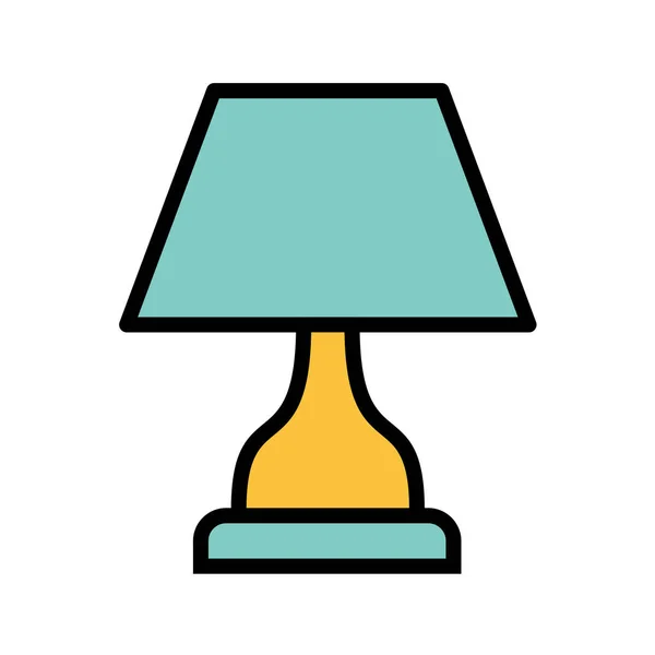 Illustration Vectorielle Icône Simple Lampe — Image vectorielle