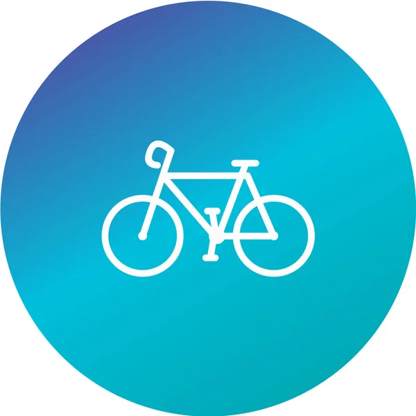 Vector Illustratie Fiets Icoon — Stockvector