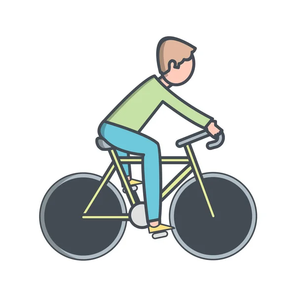 Bicycle Icon Vector Illustration — Stock Vector