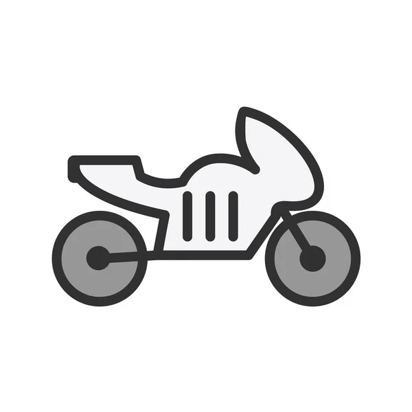 Scooter Pictogram Zwarte Stijl Geïsoleerd Witte Achtergrond Sport Vervoer Symbool — Stockvector