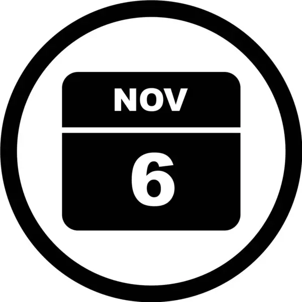 Calendar Date November — Stock Vector