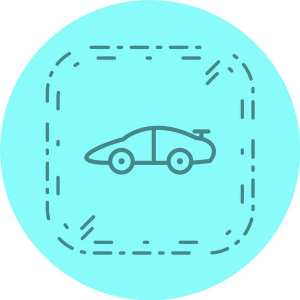 Car Vector Icon Simple Illustration Speed Line Icons Web — Stock Vector