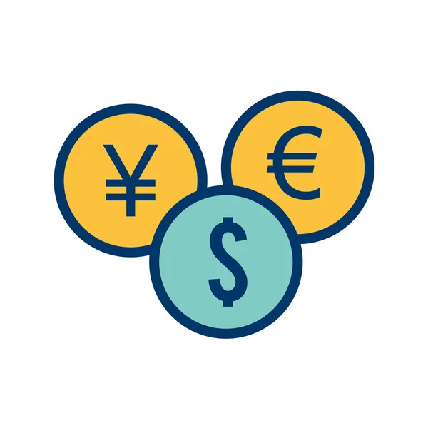 Eurotecken Ikon Vektor Illustration — Stock vektor