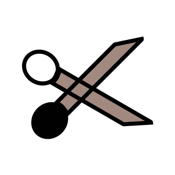 Scissors Comb Icon Vector Illustration — Stock Vector