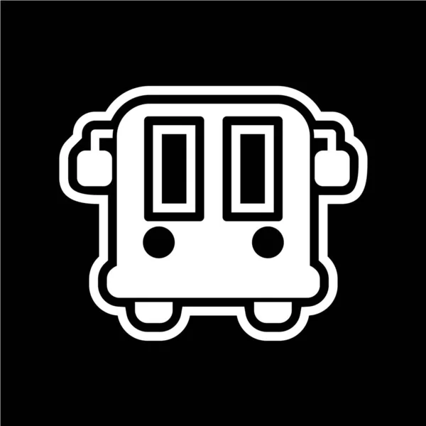 Buss Ikon Vektor Illustration — Stock vektor