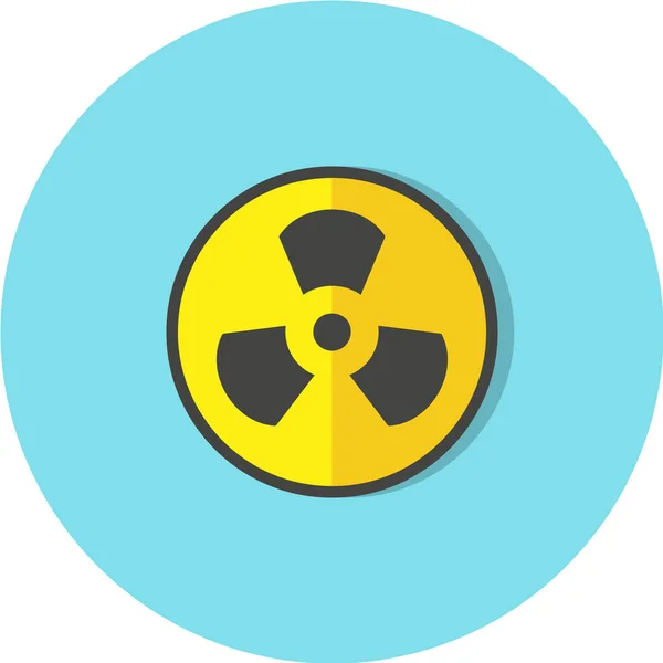 Векторная Иллюстрация Икона Радиоактивной Токсичности — стоковый вектор