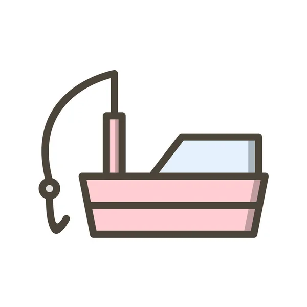 Vektorillustration Einfaches Symbol Des Schiffsikons — Stockvektor