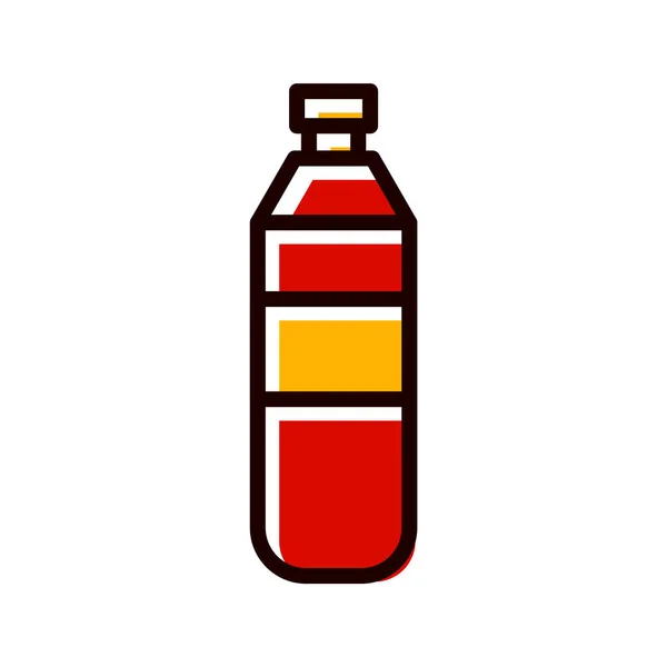 Wasserflaschen Ikone Trendigen Stil Isolierter Hintergrund — Stockvektor
