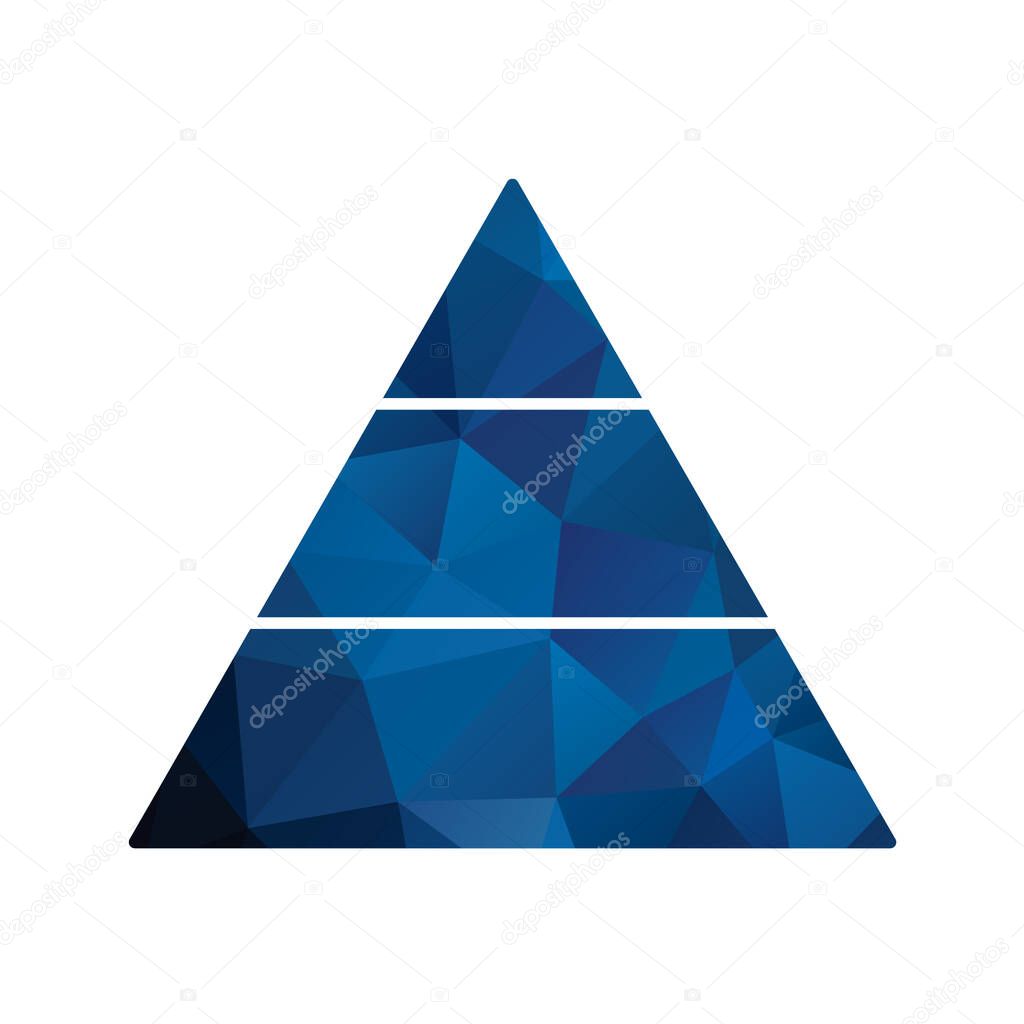 pyramid icon. vector illustration