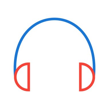 Kulaklık Simgesi Moda Biçimli Ayrı Arkaplan