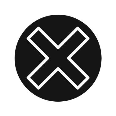 işaret simgesi, vektör illüstrasyonunu sil