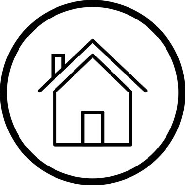 Ev simgesi vektör illüstrasyonu