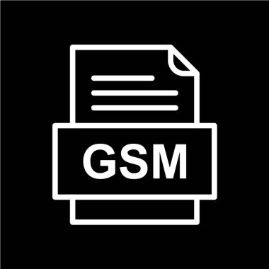 dosya biçimi simgesi, vektör illüstrasyonu