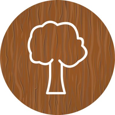 Moda Biçimli Ağaç Simgesi Ayrı Arka Gruplandırılmış