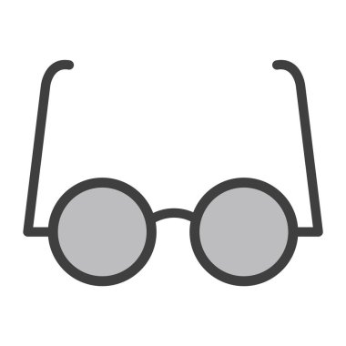 Deneysel Gözlük Simgesi Moda Tarzı İzole Arkaplan      