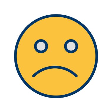 yüz ifadesi simgesi, vektör illüstrasyonu