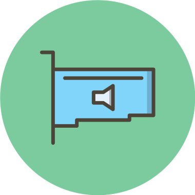 Bayrak, bayrak direğinin vektör illüstrasyonu